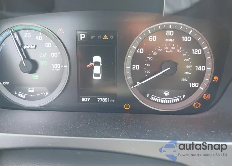 2017 Hyundai Sonata Hybrid Se из США, поврежденный, VIN KMHE24L16HA048762